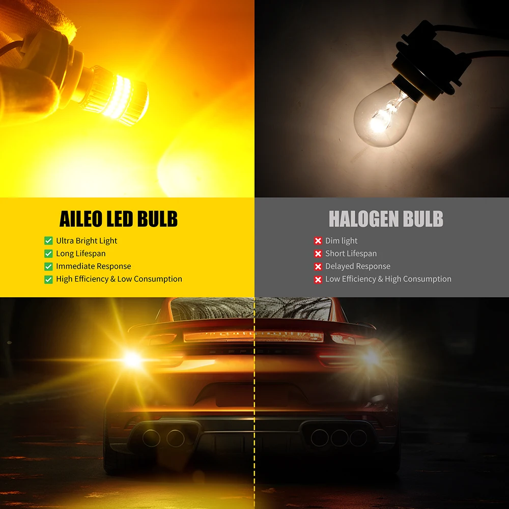 AILEO LED 1157, ڹ ȭƮ   ,  ,  극ũ  , ؼ , 5014SMD, P21/5W, P21/4W, 2 