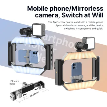 Ulanzi U-Rig Phone Photography LED Lamp With Bluetooth Video Rig for Filmmaking For iPhone Samsung Smartphone Video Stabilizer 2