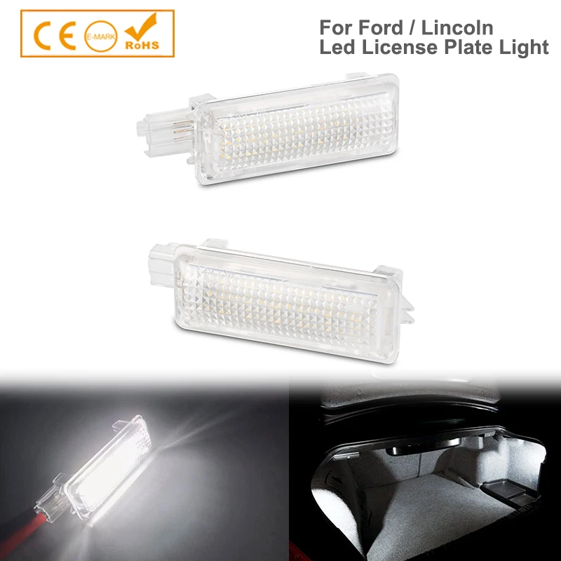 

2x LED Trunk Luggage Compartment Light for Ford Focus M-ustang Fusion Escape Lincoln Continental MKS MKZ MKC Glove Box Lamp