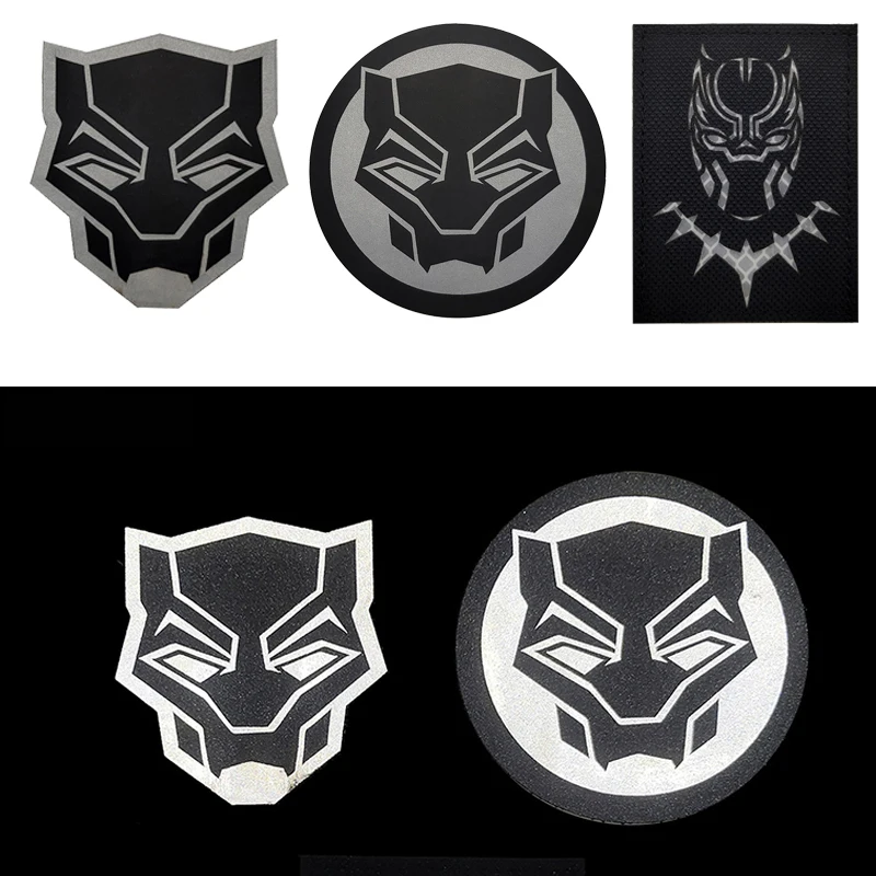 1 Pc 3D Panther Reflective Embroidery Armband Military Combat Tactical Badge Recognition Chapter Backpack Hat Jeans Applique