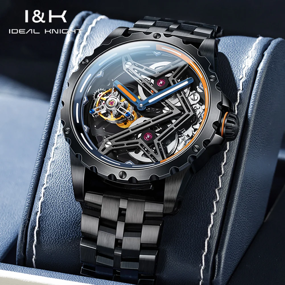 IDEAL KNIGHT Tourbillon Automatic Mechanical Watch for Men Fully Hollow High Quality Luxury Brand Watch (The Great Wall Series) 4