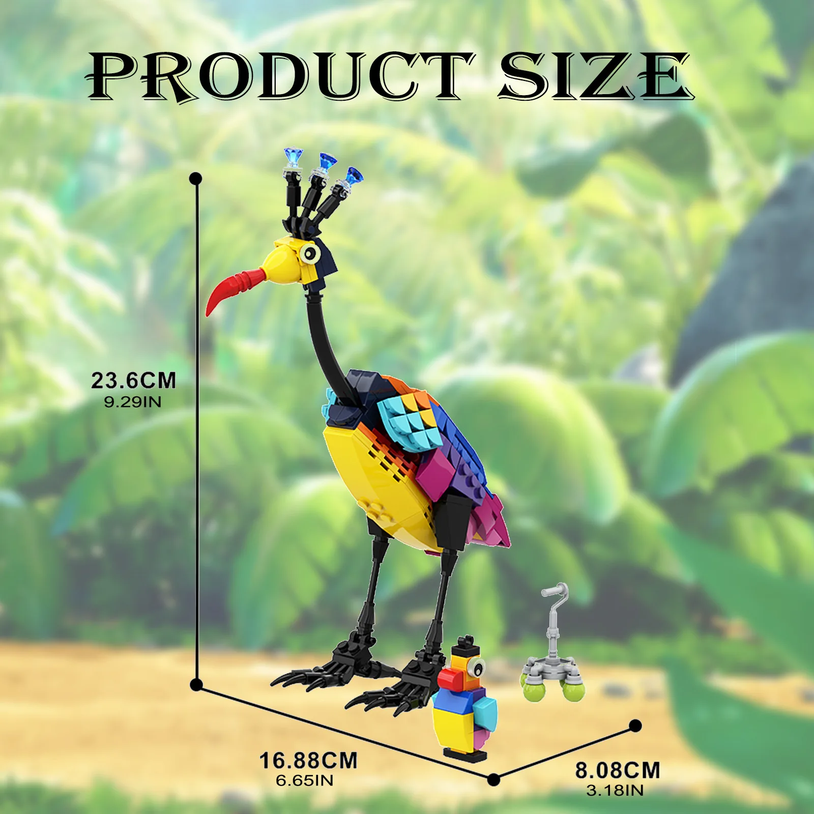 Modelo de construção pássaro kevin do filme up brinquedo_voghion.com
