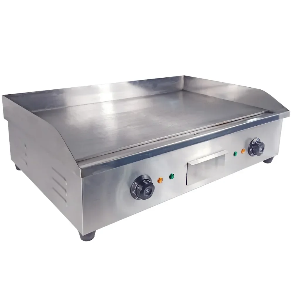 Commercial Restaurant 5.6kw Smokeless Oven Barbecue Grill Griddle Stainless Steel Electric Griddle 2