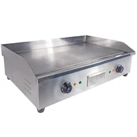Commercial Restaurant 5.6kw Smokeless Oven Barbecue Grill Griddle Stainless Steel Electric Griddle 2
