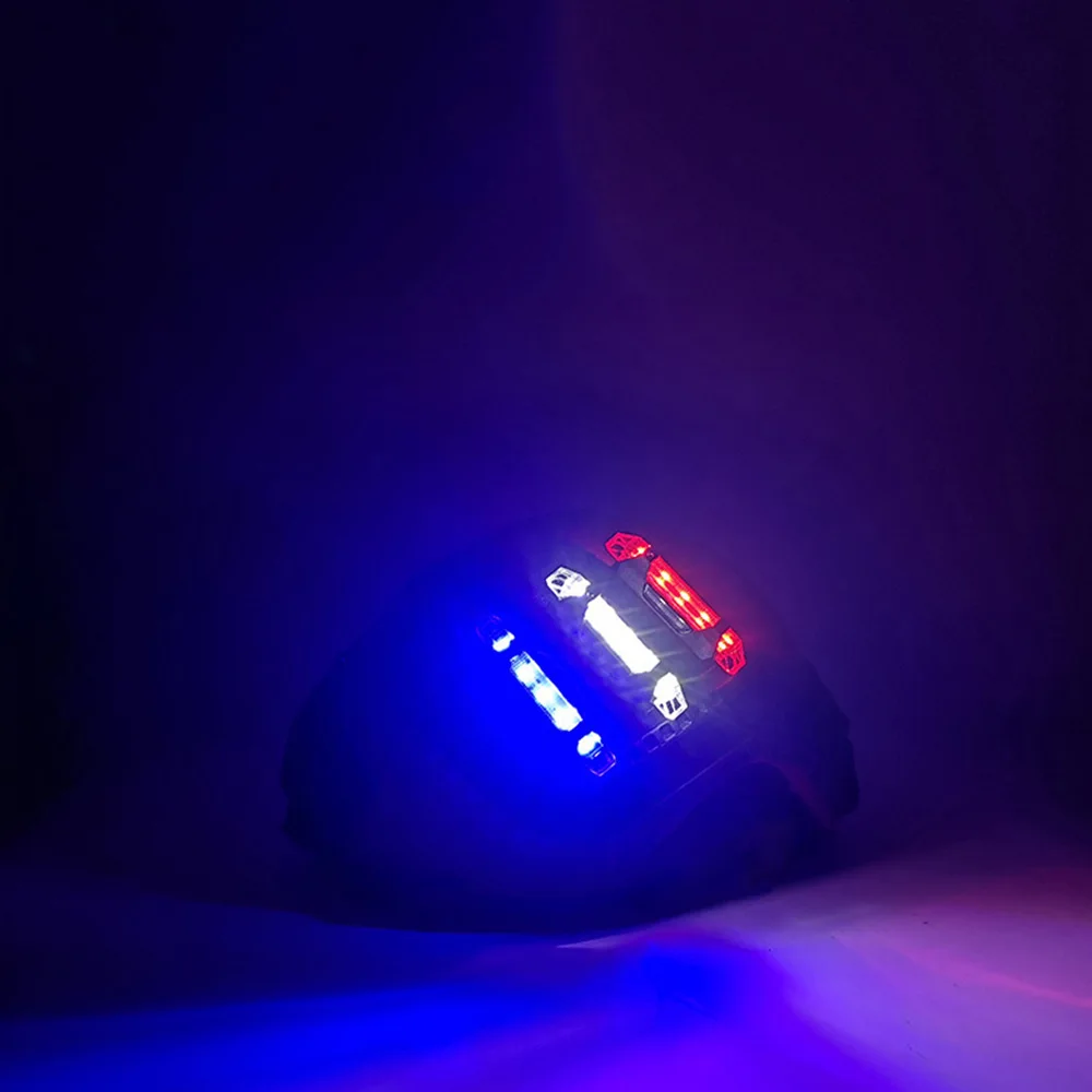 VULPO Taktische Helm Rucksack Signal Licht USB Aufladbare Radfahren Blinkende Airsoft Sport Warnung Lebensrettende Lampe – Detail 15