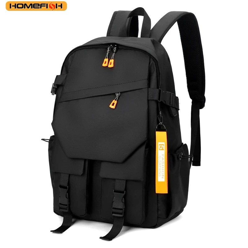 HOMEFISH Luxury Men's Backpack Large Capacity Waterproof Travel Fashion School Bag for Men