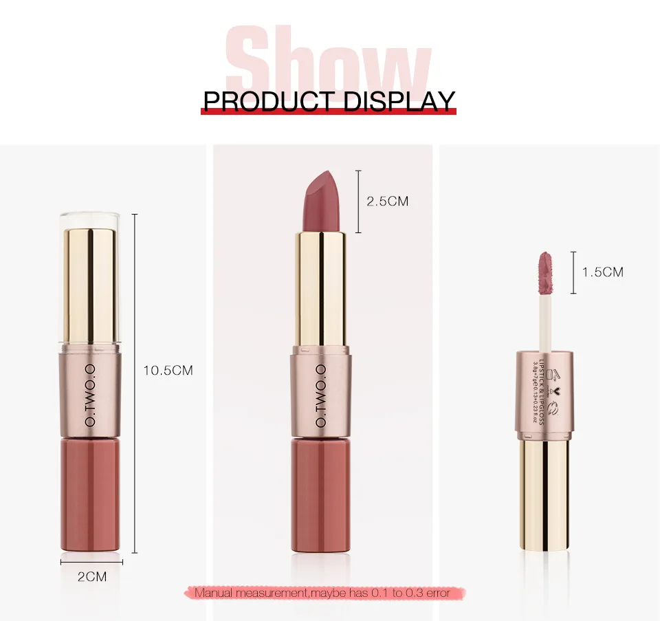 Wasserfester 2 In 1matter Lippenstift Und Lipgloss Langhaftend_voghion.com