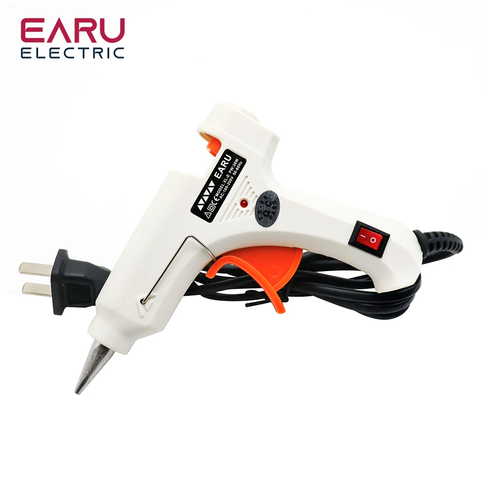 20W Hot Melt Glue Gun Clear Hot Melt Glue Sticks Mini Gun Industrial Mini Thermo Electric Heat DIY Repair Tool Plug AC 220V