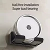 1 Pcs Hair Dryer Holder Wall Dryer Cradle Straightener Stand Hairdryer Organizer Box Plastic Hair Dryer Stand Bathroom Organizer 4