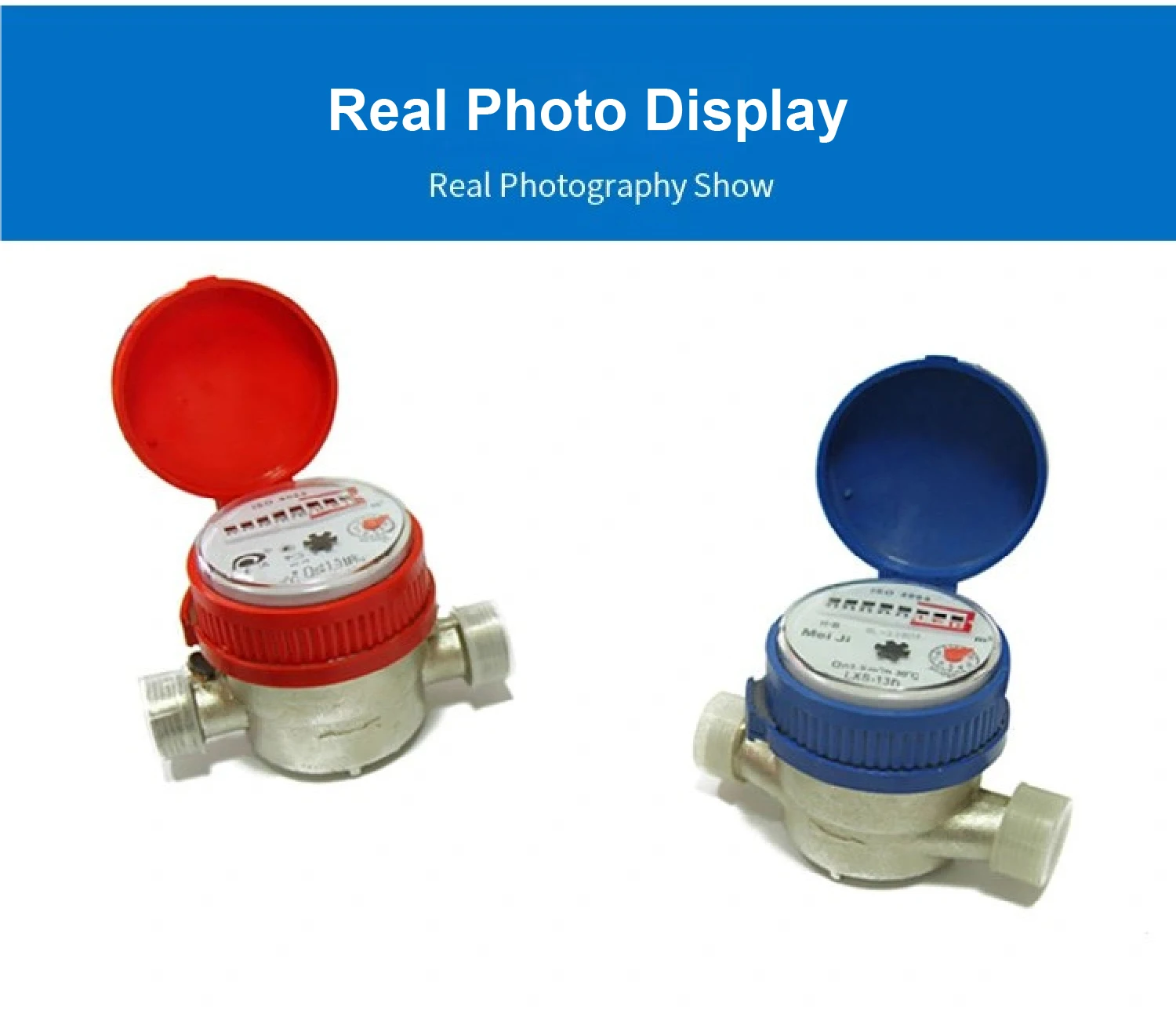 LXSG-13D ISO4064 Class B Single Jet Water Meter Dry Dial Brass Nickel Plated Mag