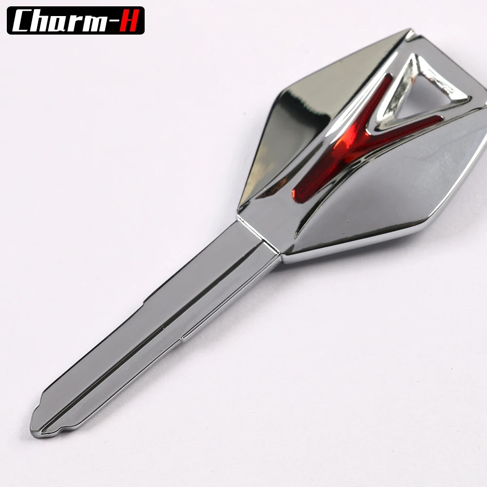 Right Slot-1 Piece Alloy Key Blank for YAMAHA XJ6 FZ6 FZ1 FZ8 R1R6 MT-07 MT-09 Motorcycle Key Embryo Blanks (all-in-one-shaped)