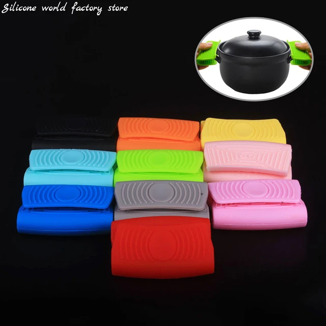 Silicone world Grip Silicone Pot Holder Sleeve Insulation Non Slip Pot  Glove Anti-Scalding Pan Handle