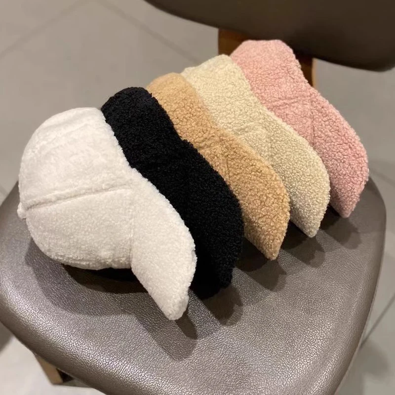 Baseball cap Autumn winter women lamb fur baseball cap