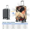 Japanese Geisha Art  Print Luggage Protective Dust Covers Elastic Waterproof 18-32inch Suitcase Cover Travel Accessories 6