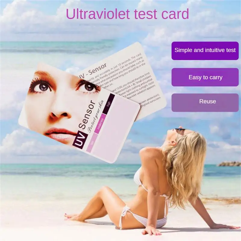 To Light Card Uv Protection Solar Probe Outdoor Essential Popular Product Uv Detector For Outdoor Sports Uv Detection Card 2