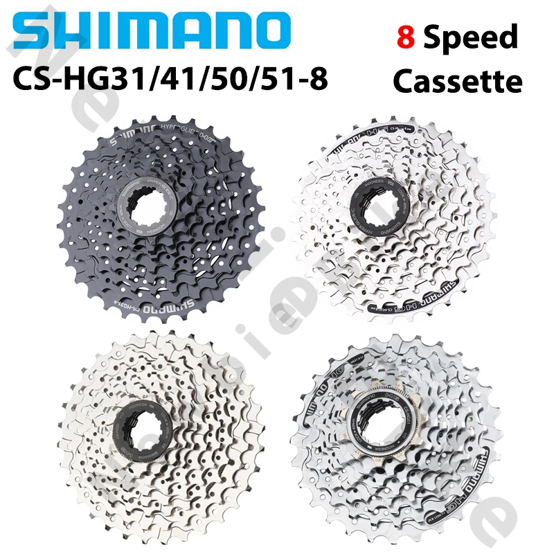 SHIMANO 8 Speed Mountain Bike Folding Car Cassette Tower Wheel CS-HG41-8 CS-HG31-8 HG50-8 HG51-8 11-28T/32T/34T