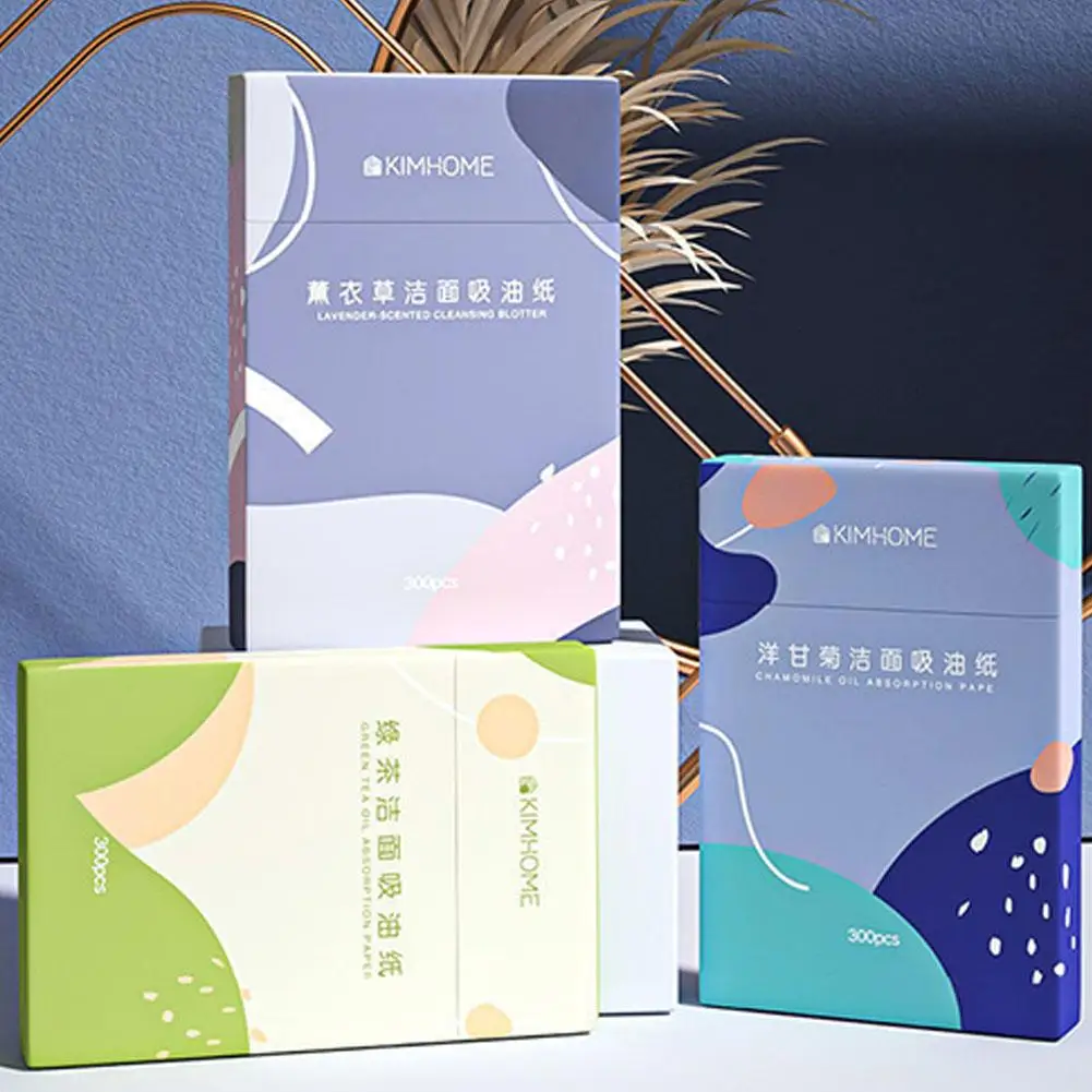 300 Sheets/pack Facial Oil Blotting Sheets Paper Cleansing Paper Absorbent Makeup Oil Beauty Face Control Tools U8J2 E1C5