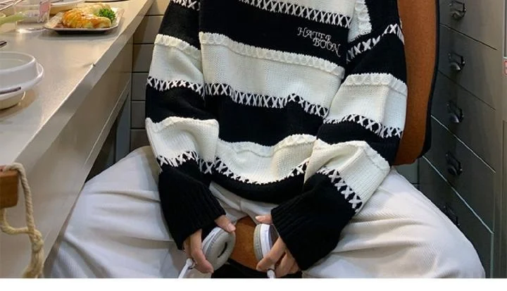 Waliicorners Men Loose Autumn Knitted Sweater Oversize Kawaii Y2k Clothes Harajuku Jumper 9 Sc5ea0a1bb70345c99f896a8d7b783e0cH