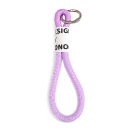 Iridescent Braid Rope Keychain with Carabiner Clip and Key Ring Accessory (E6110)