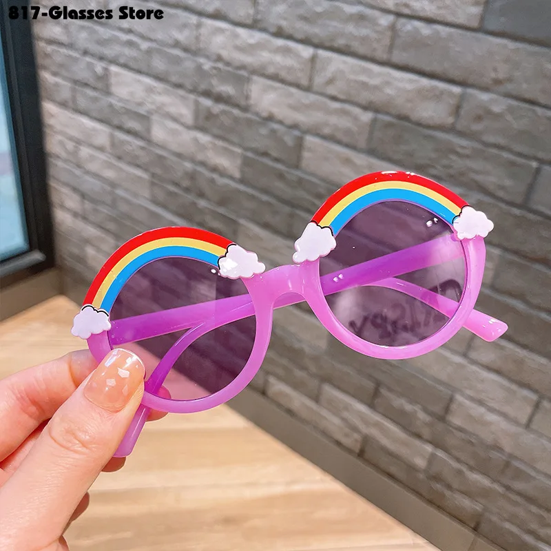 Children's Sunglasses for Boys and Girls Fashion Simplicity Cute Cartoon Rainbow Outdoor Spring Autumn Camping