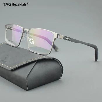 Titanium Alloy Glasses Frames Men Eyewear Optical Prescription Glasses Frame Large Face Eyeglasses square Myopia Retro spectacle