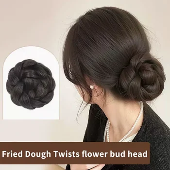 Chignon Sintetico a Forma di Pallina, Accessorio per Capelli Intrecciati, Fermaglio per Acconciature da Ballerina, Accessori per lo Styling dei Capelli Femminili