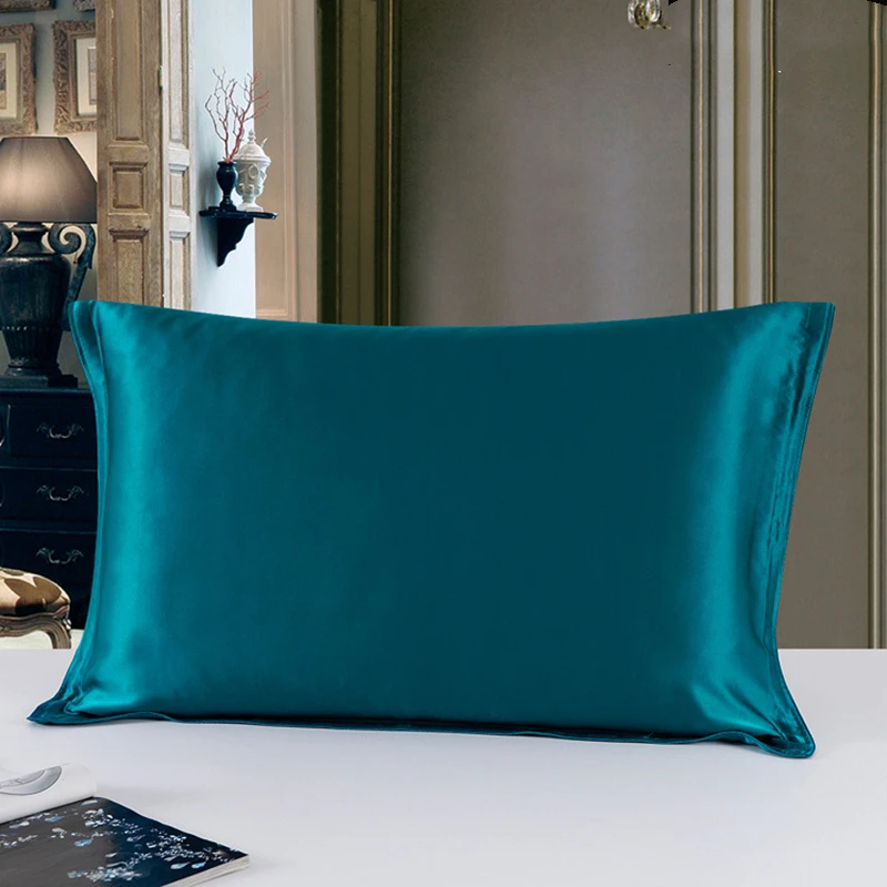 100 22mm Nature Envelope Silk Pillowcase Soft Pillow Cover Standard