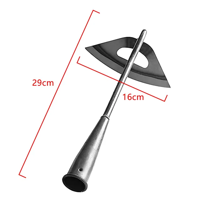 Iron Hardened Hollow Hoe Handheld Weeding Rake Planting Vegetable Farm Garden Tools Agriculture Tool Weeding Accessories 5