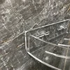 Acrylic Corner Bathroom Shelf , Bathroom Clear Floating Shower Corner Shelf No Drilling Soap and Shampoo Holder Organizer Rack 6
