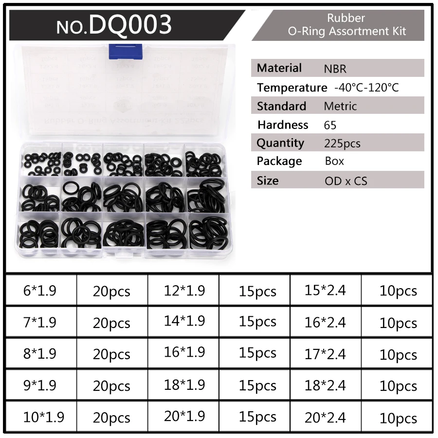 Pneumatics O Ring Gasket PCP Paintball Airsoft NBR Rubber Gasket Replacements