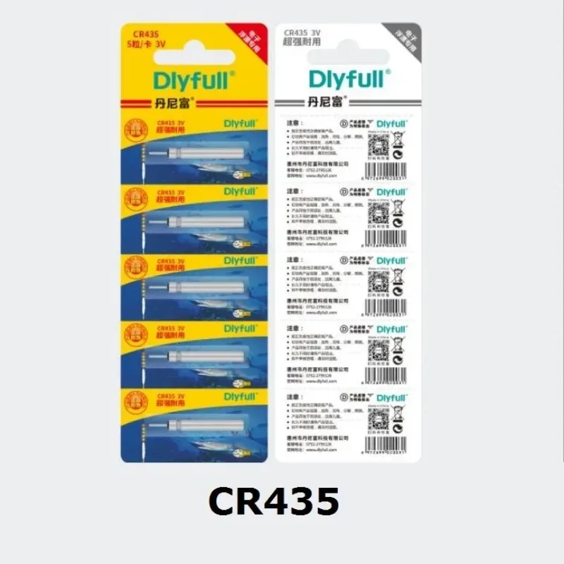 Lot 100 pièces hameçons DLY et flotteurs lumineux CR311 316 322 425 435 pour pêche