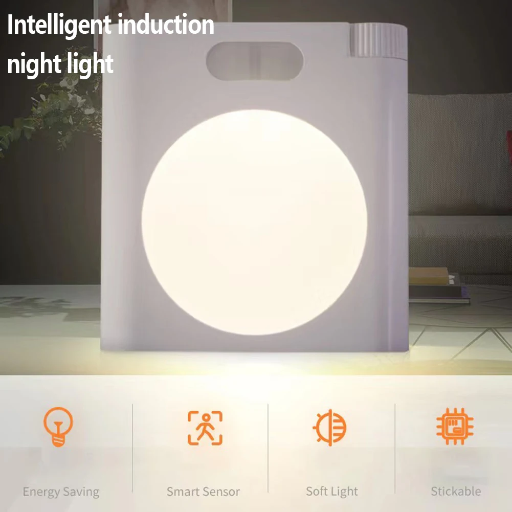 

0.6w Led Night Light 30s/60s/120s Timing Setting Adjustable Brightness Energy Saving Infrared Motion Sensor Cabinet Light