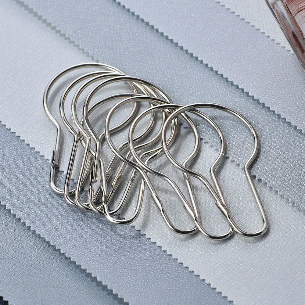 12pcs Gourd Shaped Shower Curtain Hooks Keychain Clip Curtain Buckles Glide Roller Home Bathroom Shower Rod Clamp Hanging Rings curtain clips curtain accessories curtain hooks curtain buckle shower curtain clamp shower curtain hooks curtain rod hooks