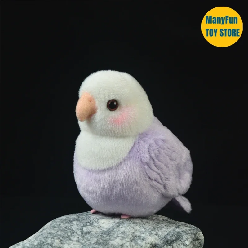 Lovebird Parrot High Fidelity Peony Parrot Plushie Budgerigar Budgie Plush Toys Lifelike Animals Simulation Stuffed Doll Toy 2