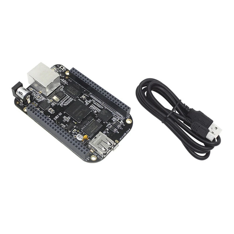

For Beaglebone BB Black Embedded AM3358 512MB DDR3+4GB EMMC Flash BB Black AI Linux ARM Development Board+USB Cable