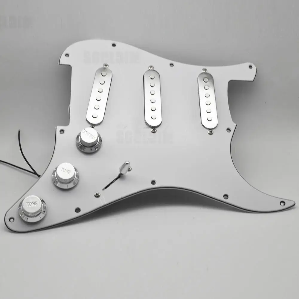 Chrome Mirror Electric Guitar Pickguard Back Plate For Fender Strat  Stratocaster