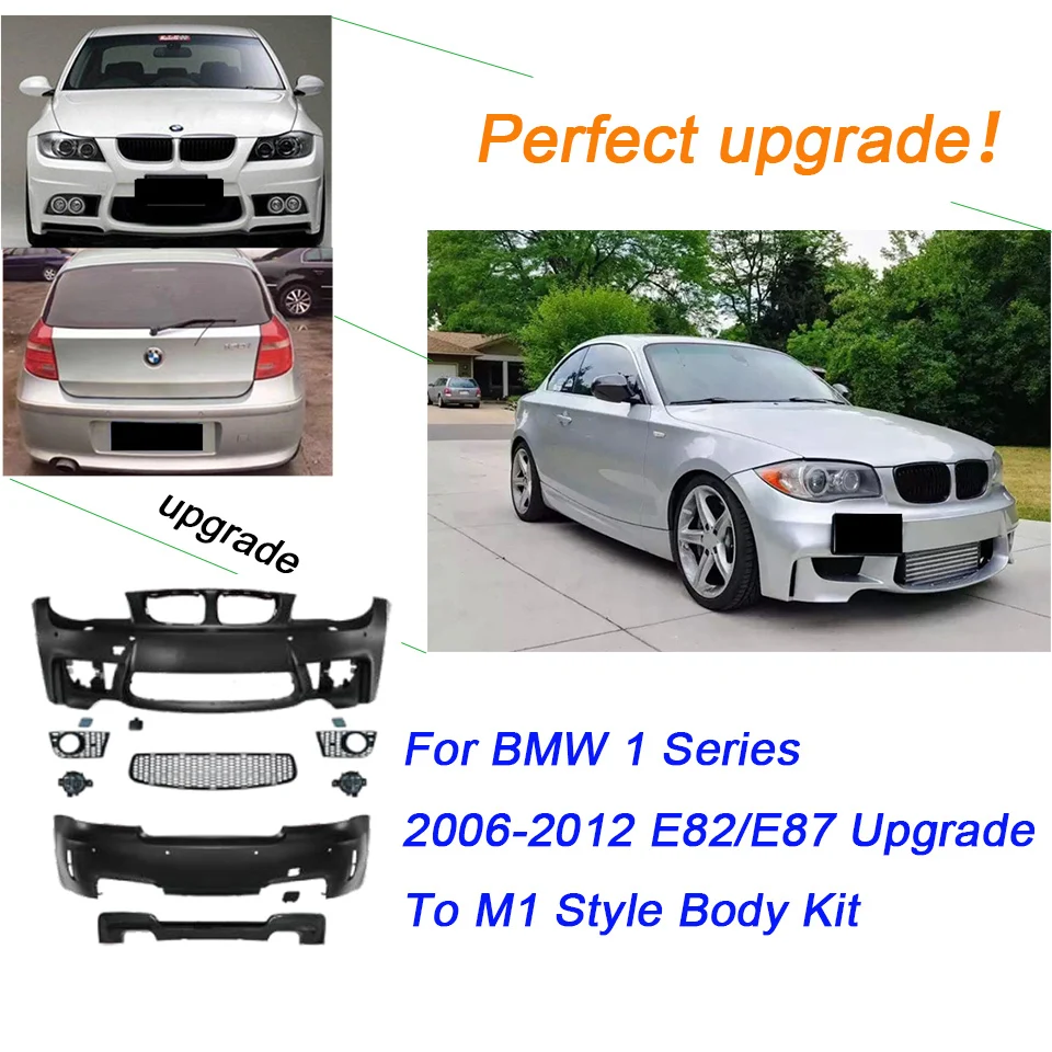 Для BMW 1 серии 2006-2012 E82 E87 обновление до м стильный комплект кузова бампер передний