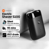 Xiaomi Mijia Mi Portable Electric Shaver S100 USB Rechargable Shaver For Men Rotating 2 Floating Head Portable Waterproof Razor 1