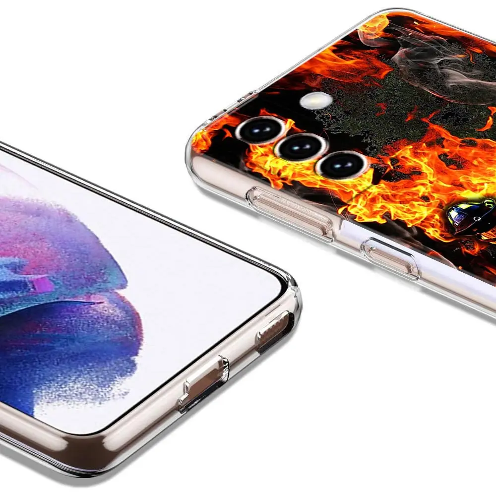 Firefighter Heroes Fireman Clear Phone Case