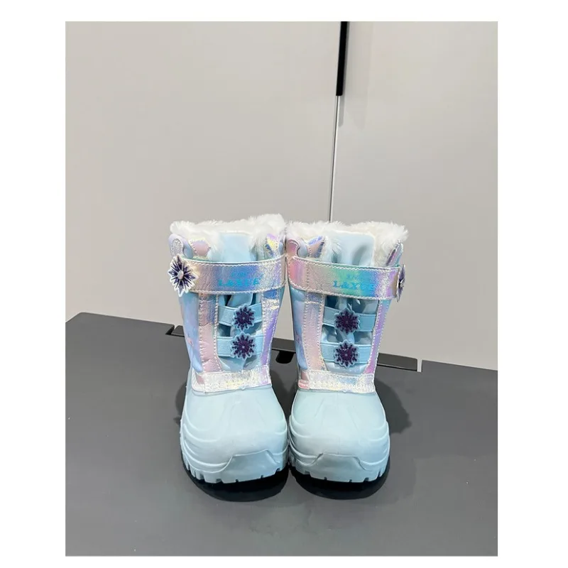 Girls Unicorn Snow Boots Waterproof Slip Resistant Cold Weather Shoes Brand Boy Girls Rubber Boots for Kids Fashion Sneakers