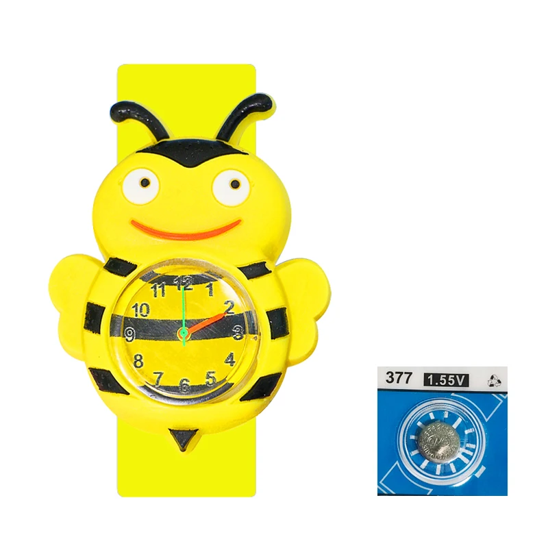 Colorful Cartoon Animal Slap Bracelet Watch for Kids - Perfect Birthday Gift