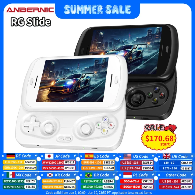 Anbernic RG Slide Console de jeu portable 4,7 pouces LTPS écran dans le cellule Android 5000 mAh lecteur de jeu vidéo prend en charge la sortie de port 1080p 1