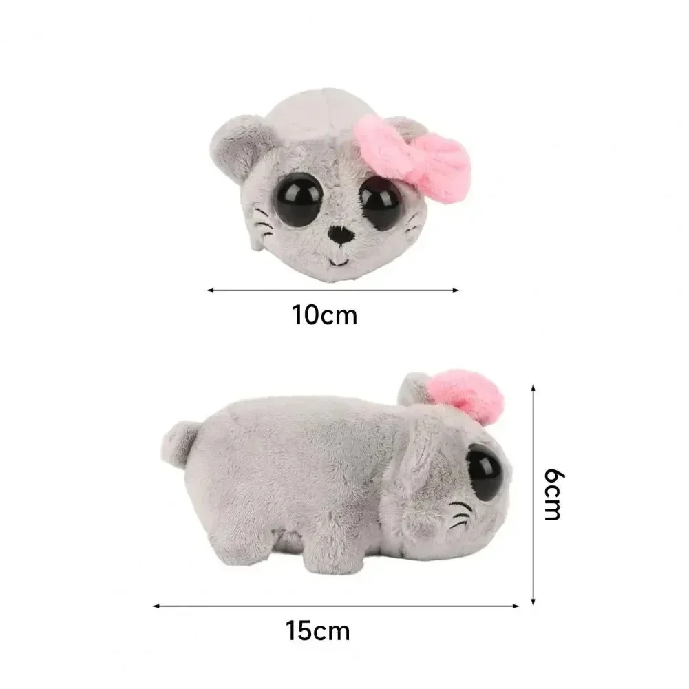 15cm Kawaii Sad Hamster Musical Plush Toy Soft Stuffed Animal Cute Hamster Plush Dolls For Children Kids Christmas Birthday Gift