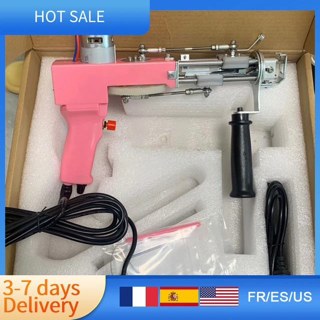 Cut and Loop Pile 2 in 1 110-220V Electric Carpet Tufting Gun Rug Weaving  Flocking Machines Hand Rug Gun Machine Starter Kit - AliExpress