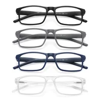 MODFANS lunettes de lecture à lumière bleue hommes lecteurs pour femmes rectangulaire Anti-éblouissement/filtre de fatigue oculaire UV lecture lunettes confortables 1