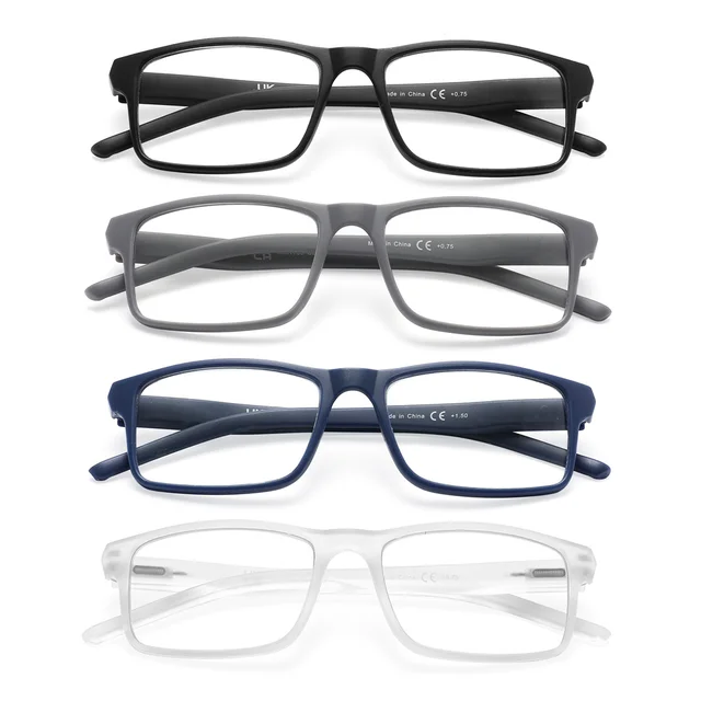 MODFANS lunettes de lecture à lumière bleue hommes lecteurs pour femmes rectangulaire Anti-éblouissement/filtre de fatigue oculaire UV lecture lunettes confortables 1