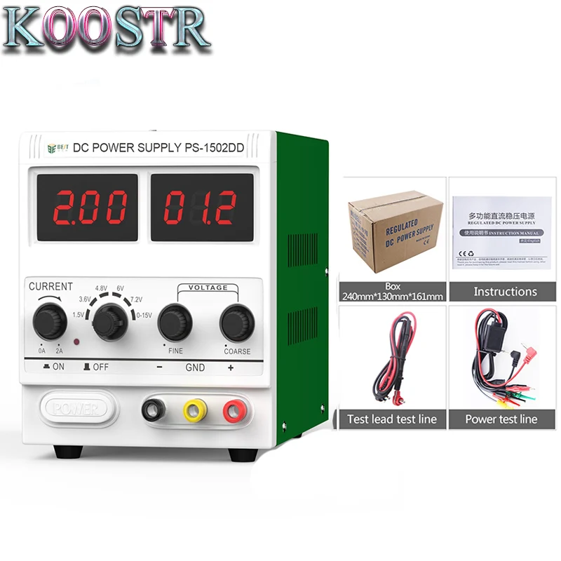 GGGarden 1502D DC Power Supply LED Display Mobile Phone Repair Power Test Regulated GGGarden 1502D DC Power Supply LED Display Mobile Phone Repair Power Test Regulated