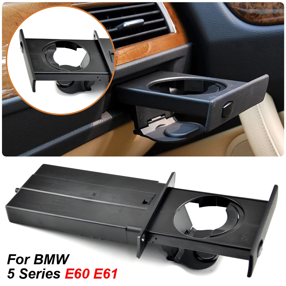 BMW 자동차 프론트 센터 콘솔 물컵 음료 홀더 51459125622, BMW 5 시리즈 E60 E61 M5 525i 528i 530i 535i 550i 2004-2010