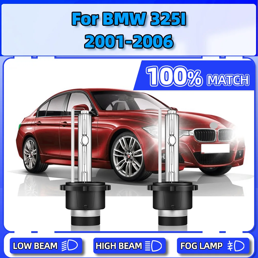 

12V Car Xenon Headlight 20000LM 35W Auto Front Lights 6000K White Xenon Headlamps For BMW 325I 2001 2002 2003 2004 2005 2006