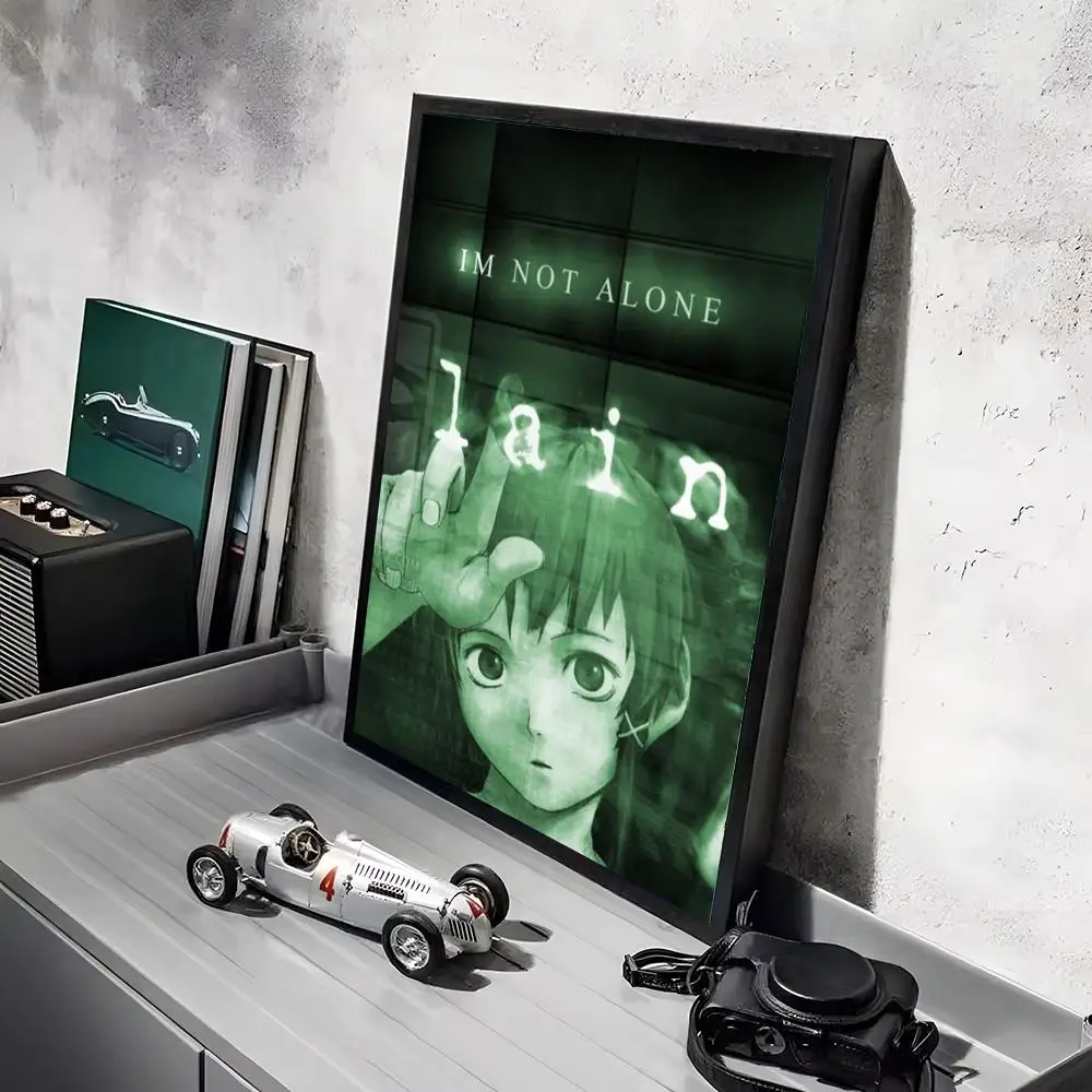 Serielle E-Experimente Lain Anime-Poster, Aufkleber, Wandgemälde, selbstklebende Dekoration für Schlafzimmer, Wohnzimmer, Zuhause, Wandaufkleber, Geschenk – Detail 26